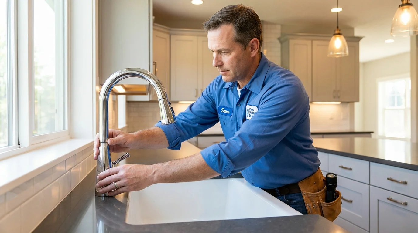Kitchen faucet installation by Johns Plumbing LLC in Fort Lee
